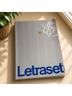 Letraset 1985 Product Manual Gray Cover Instant Lettering Graphic Supplies